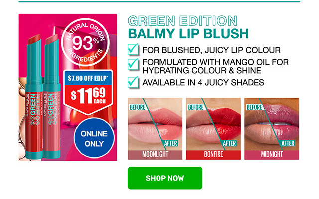 - Edition Green Chemist Maybelline\'s Warehouse Introducing NEW